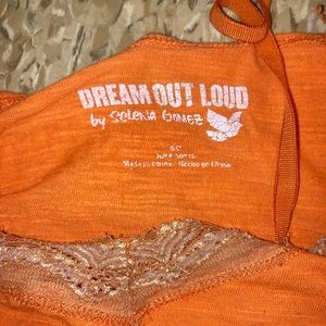 Orange Selena Gomez shirt